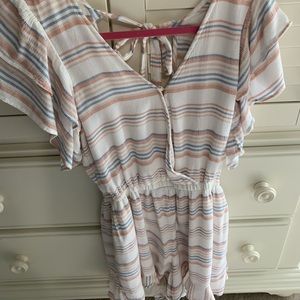 Striped romper